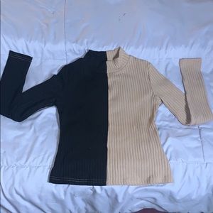 Two Tone Crop Top